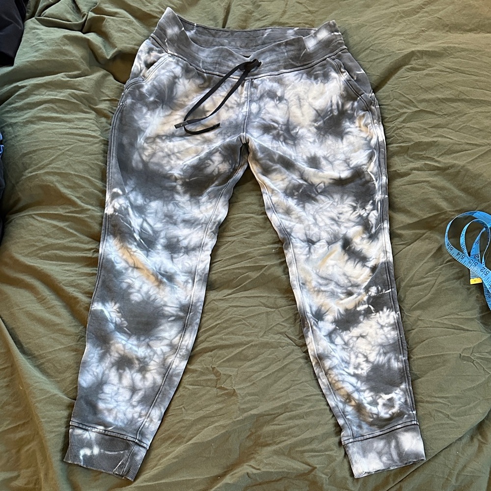 Lululemon Athletica Tie-Dye Joggers - Black and Gray